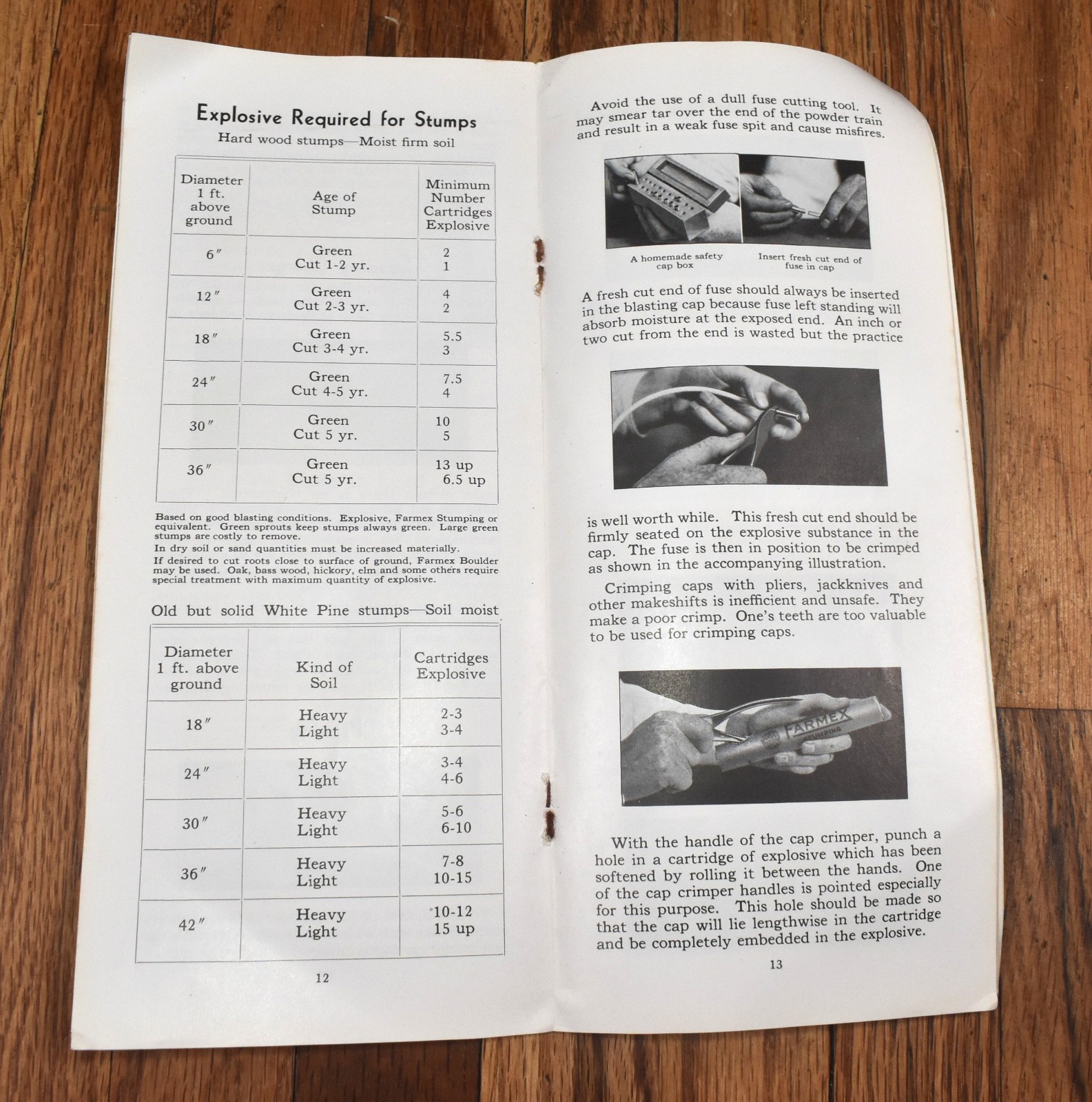 Vintage Atlas Powder Company Stumping with Farmex Farming Sales Brochure
