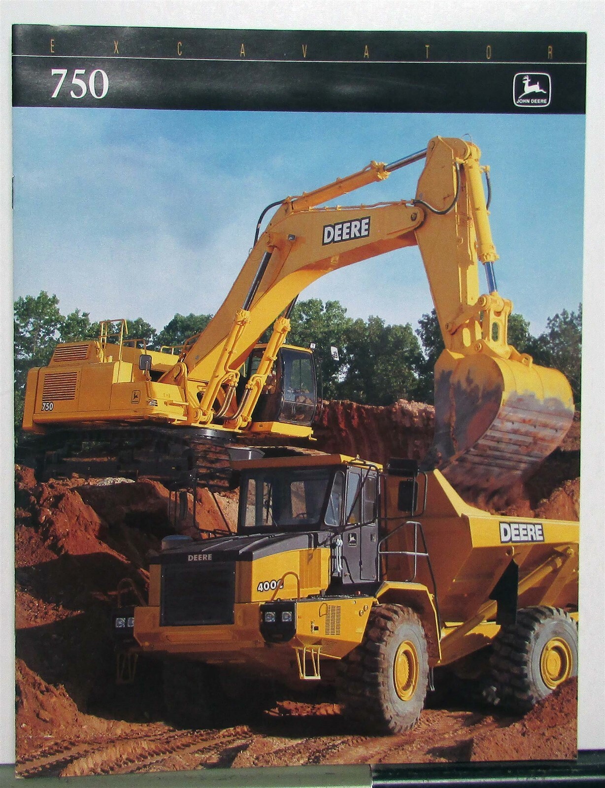 2001 John Deere 750 Excavator Specifications Construction Sales Brochure