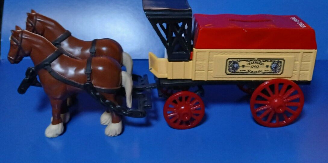 ERTL🔥Farmer&rsquo;s Almanac🪙Horse and Delivery Wagon Bank🪙