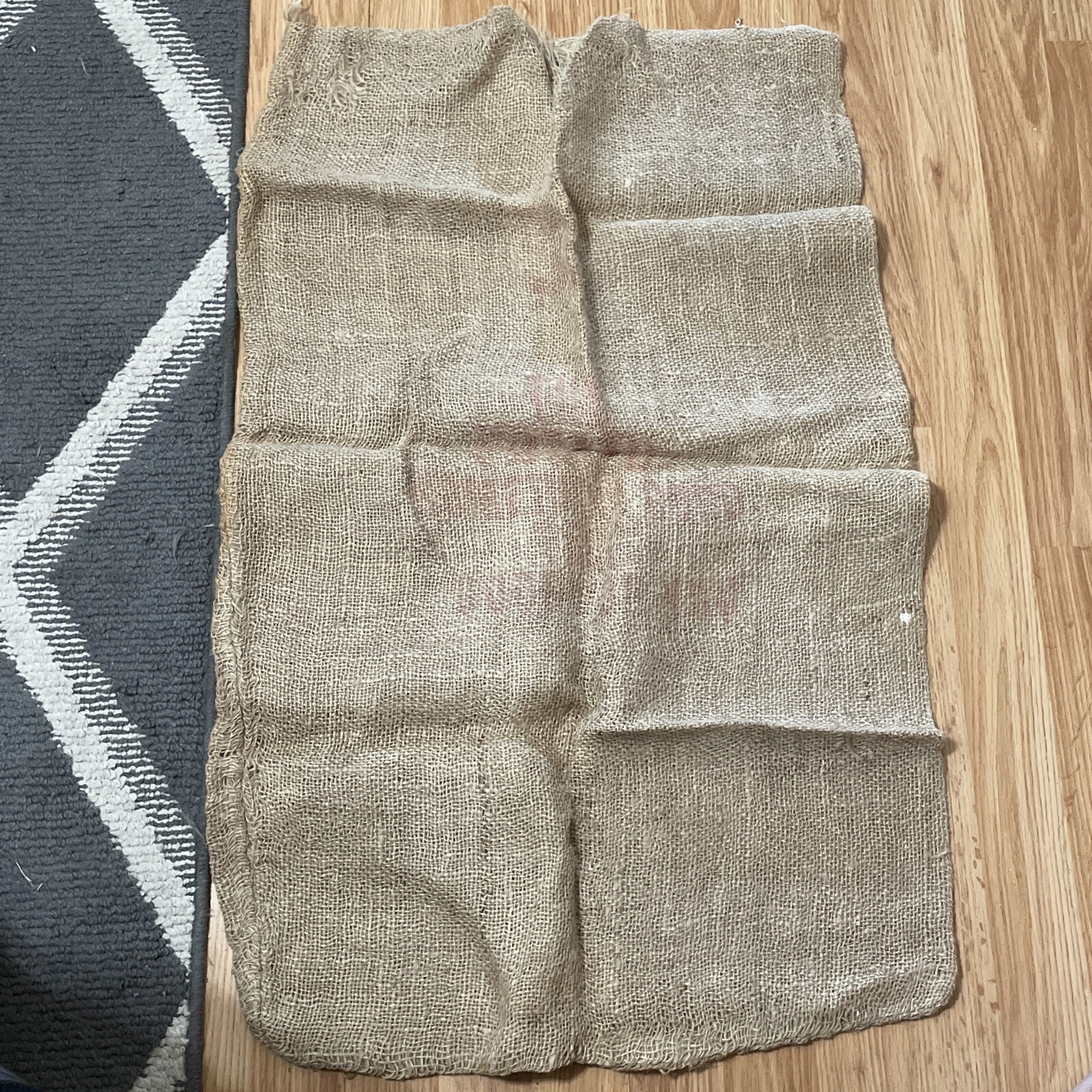Old AD pine tree potatoes burlap sack Antigo Wisconsin deer rustic country decor