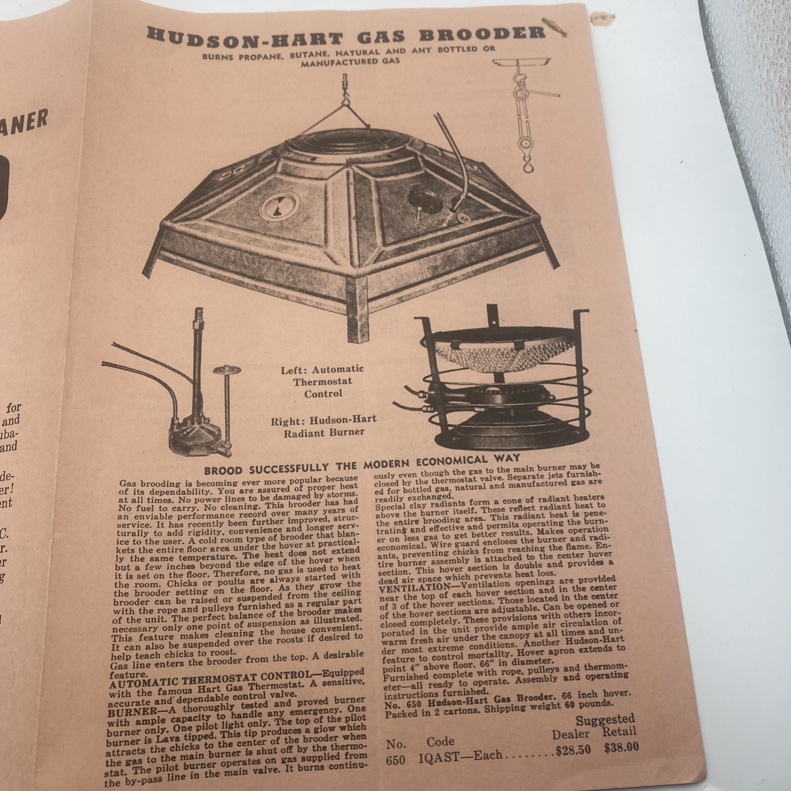 Vintage 1947 Hudson Poultry Equipment Sales Brochure Agriculture Advertising F44
