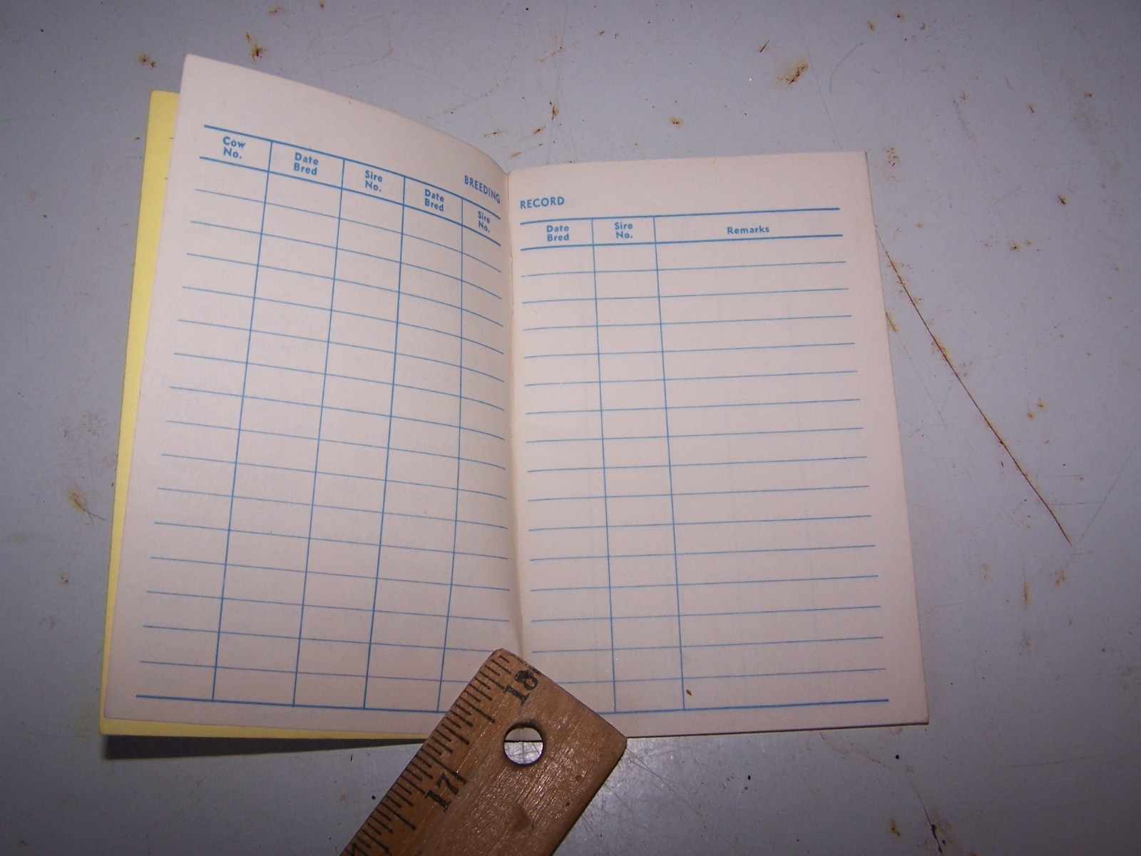 1970 CURTISS BREEDING SERVICE Beef Record Book CARY ILLINOIS