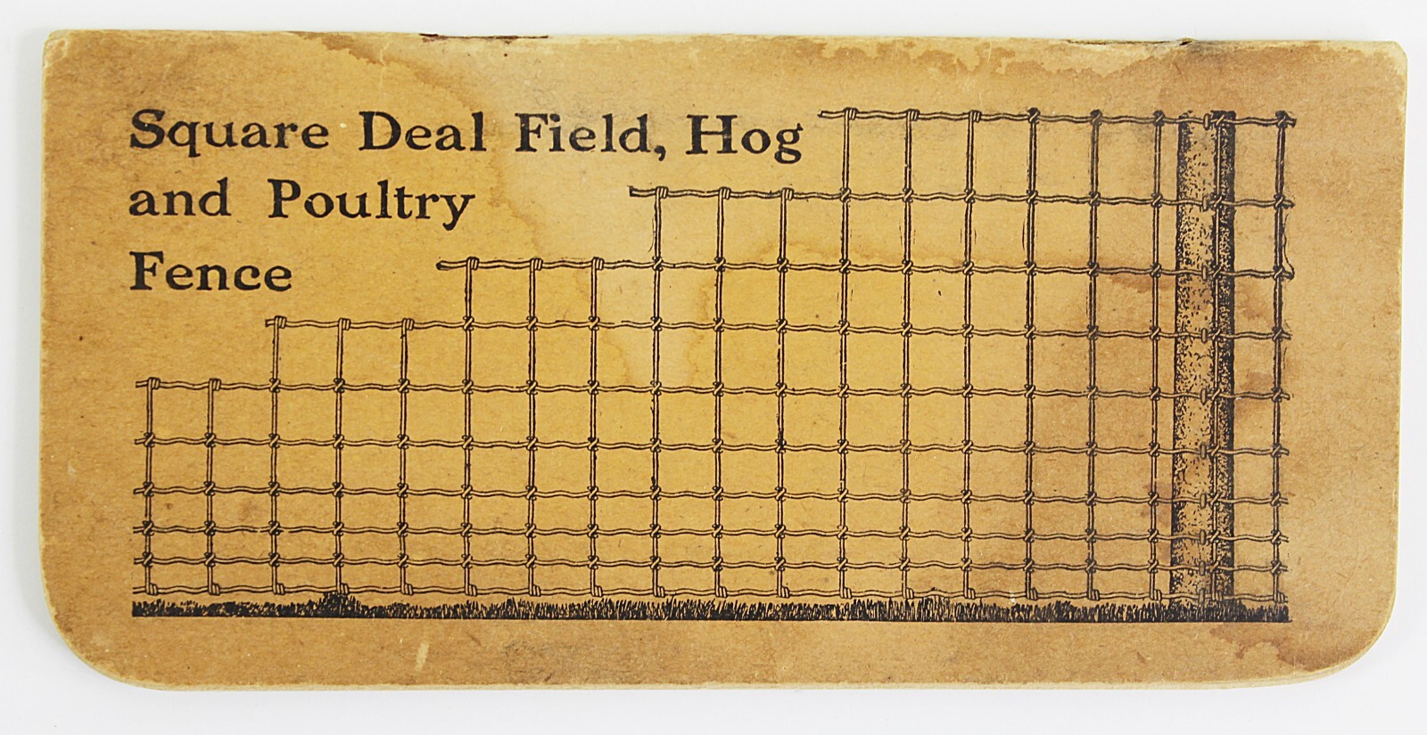 1910s Keystone Steel and Wire Co Square Deal Fence Advertising Notebook