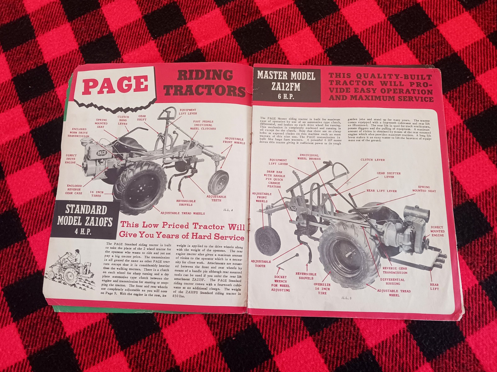 1950 Page Garden Tractor Brochure Milwaukee Dairy Farm Flyer Catalog