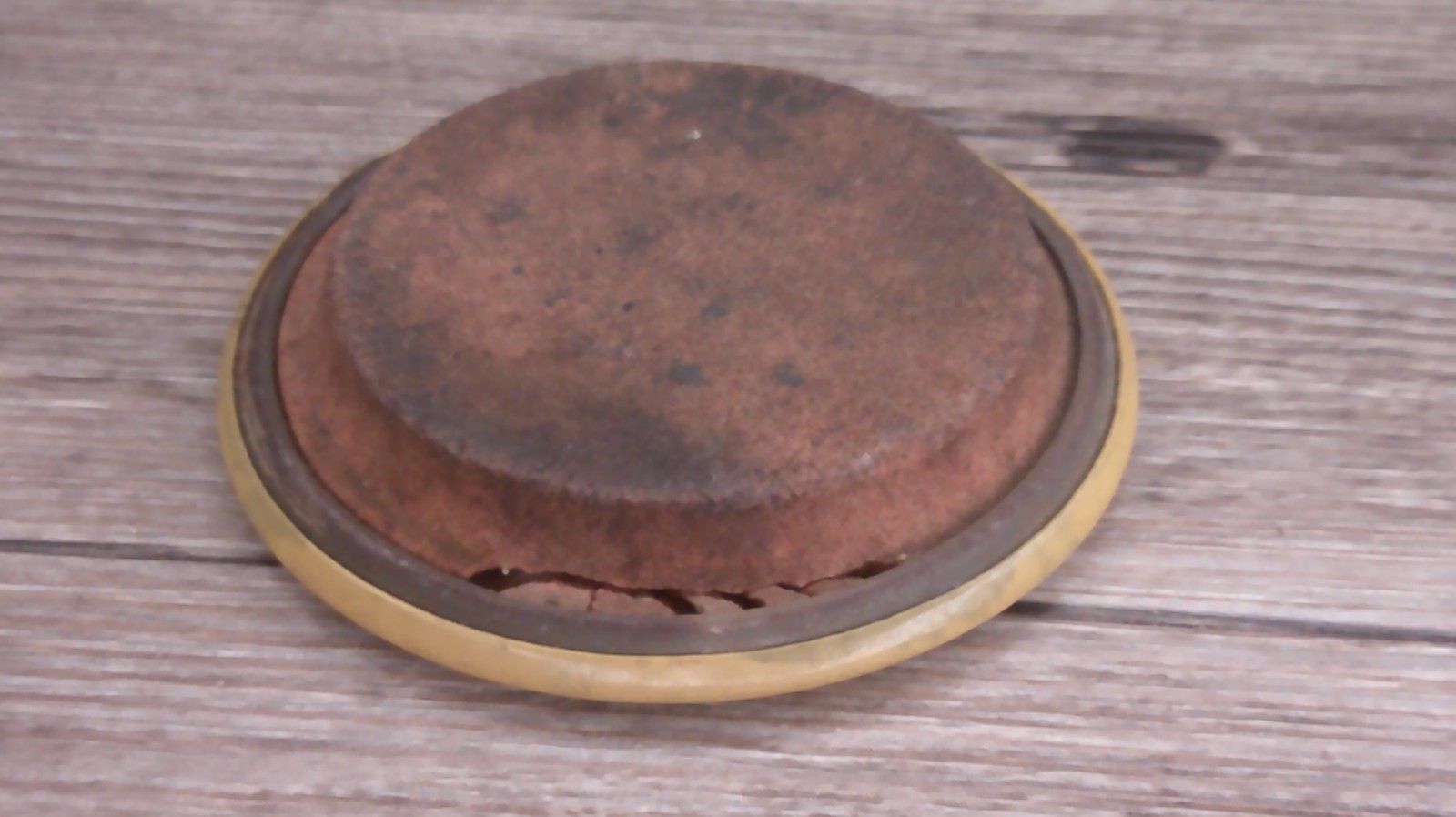 Waterloo milk co. Waterloo, Il. advertising sharpening stone large button shape
