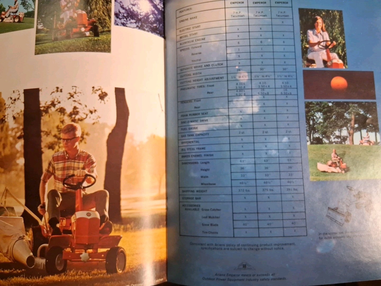 What&rsquo;s new ariens 1971 lawn tractors booklet brochure Tillers Mowers Free Shippi