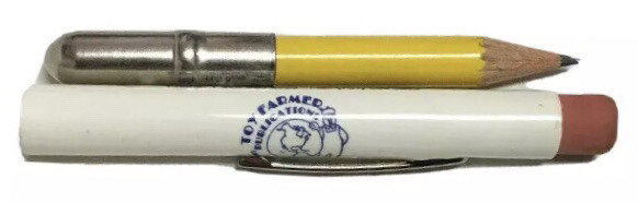 Vtg Toy Farmer Bullet Pencil LaMoure North Dakota Farming Agriculture Tractor ND