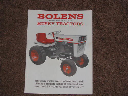Bolens Husky 1050 specification catalog ***Original***VINTAGE