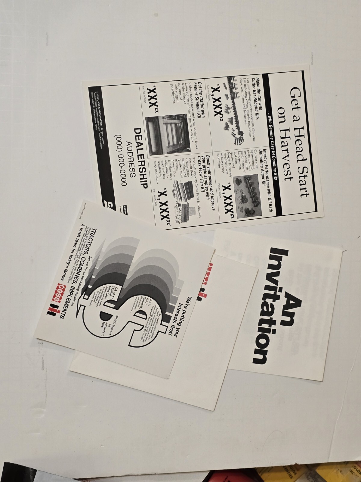 1990s Dealership Advertising Scripts & Promos Case IH International Harvester