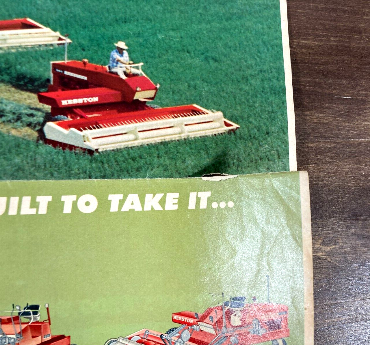 Hesston Showdown Sweepstakes 1968 Dealer Mailer Foldout Poster Ad Sales Brochure