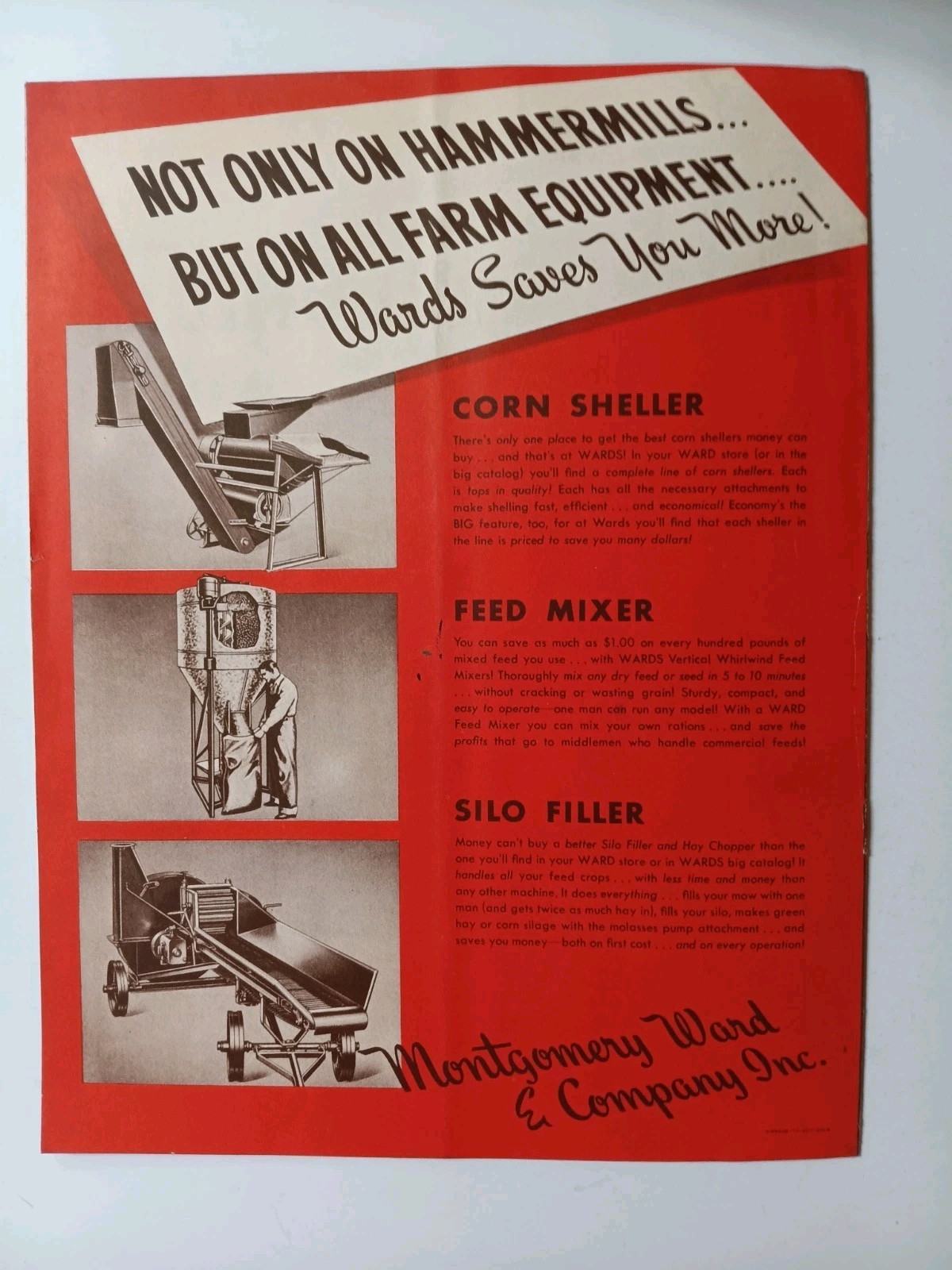 Montgomery Ward Hammermills Brocure Advertising Ephemera