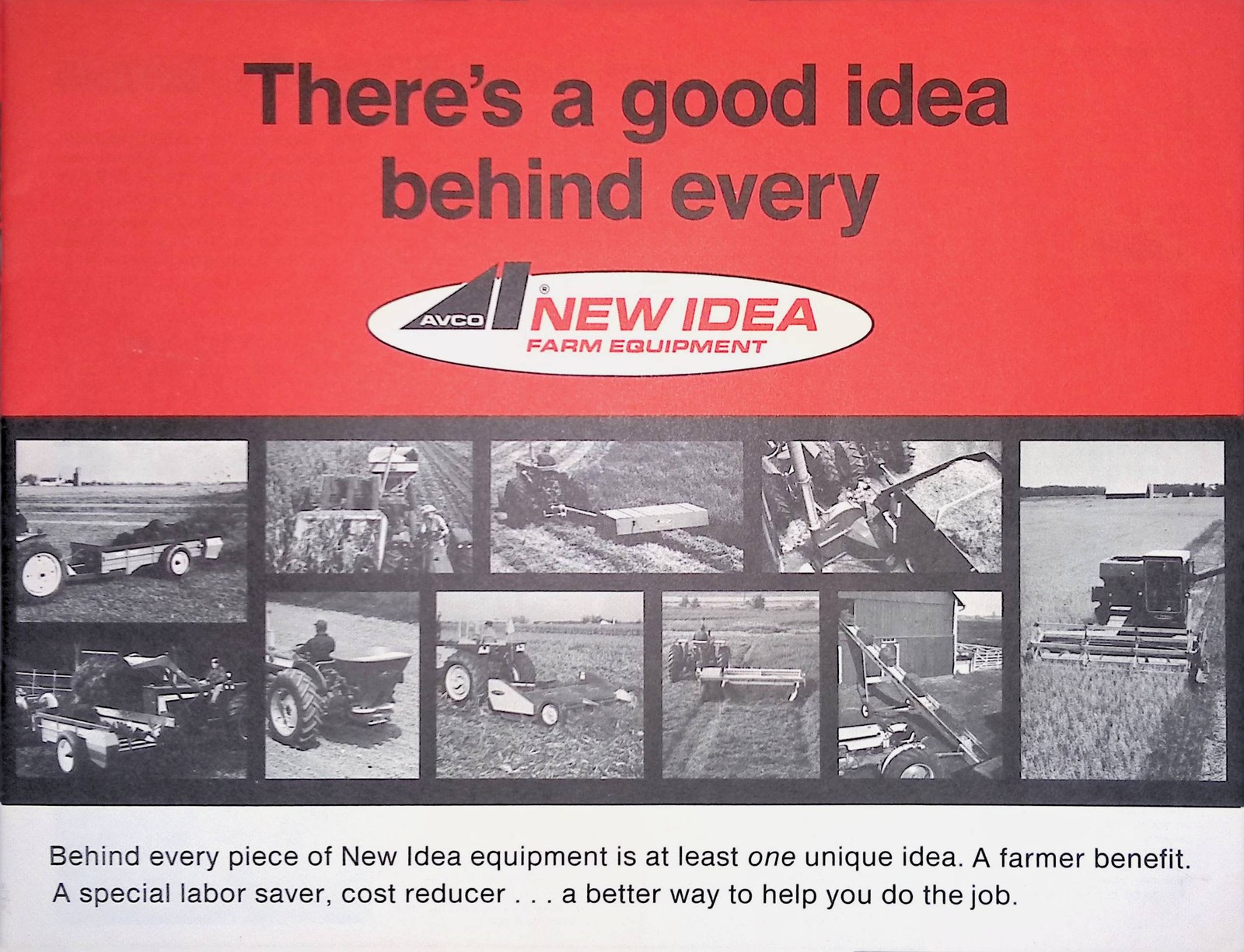Vintage Farm Machinery Sales Brochure New Idea Farm Equipment Sales Brochure