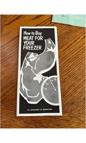 USDA Home & Garden Bulletins 1970s – Meat Freezing & Nutrition – 7 Pamphlets