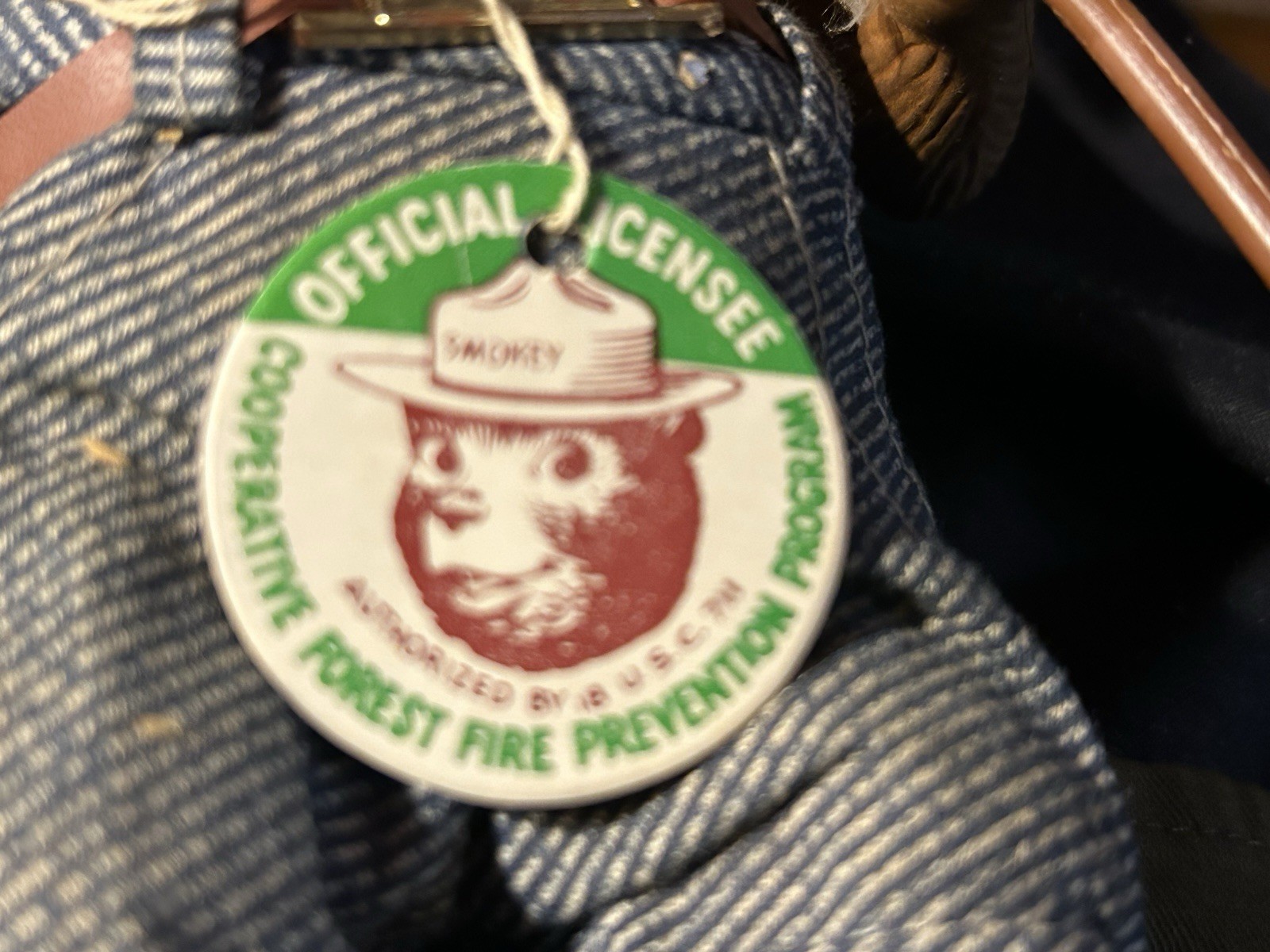 Vintage R. Dakin & Co Smokey Bear Fig No. 3535 w/ Both Original Tags, Hong Kong