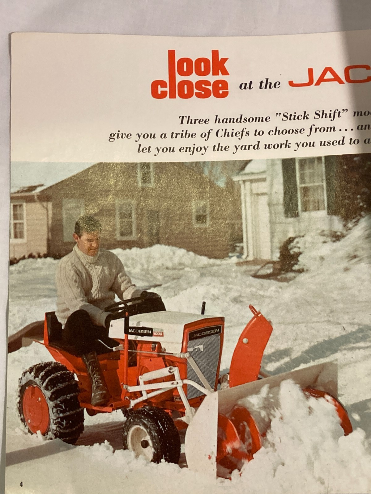 1968 Jacobsen Tractors Jacobsen Company Racine, Wisconsin, Mower Tractor Catalog