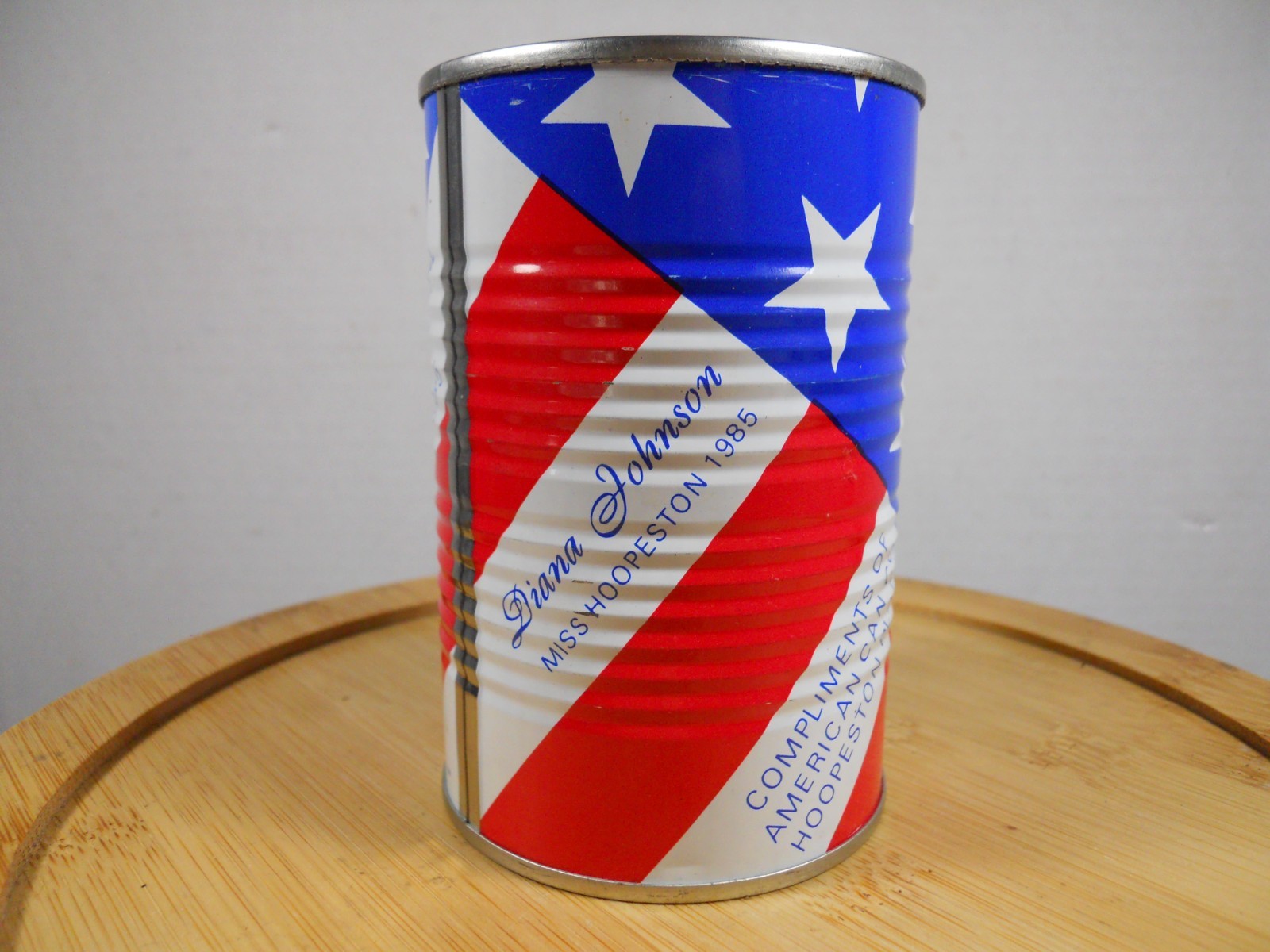 vintage 1985 Annual National Sweetcorn Festival Hoopston Illinois promo can