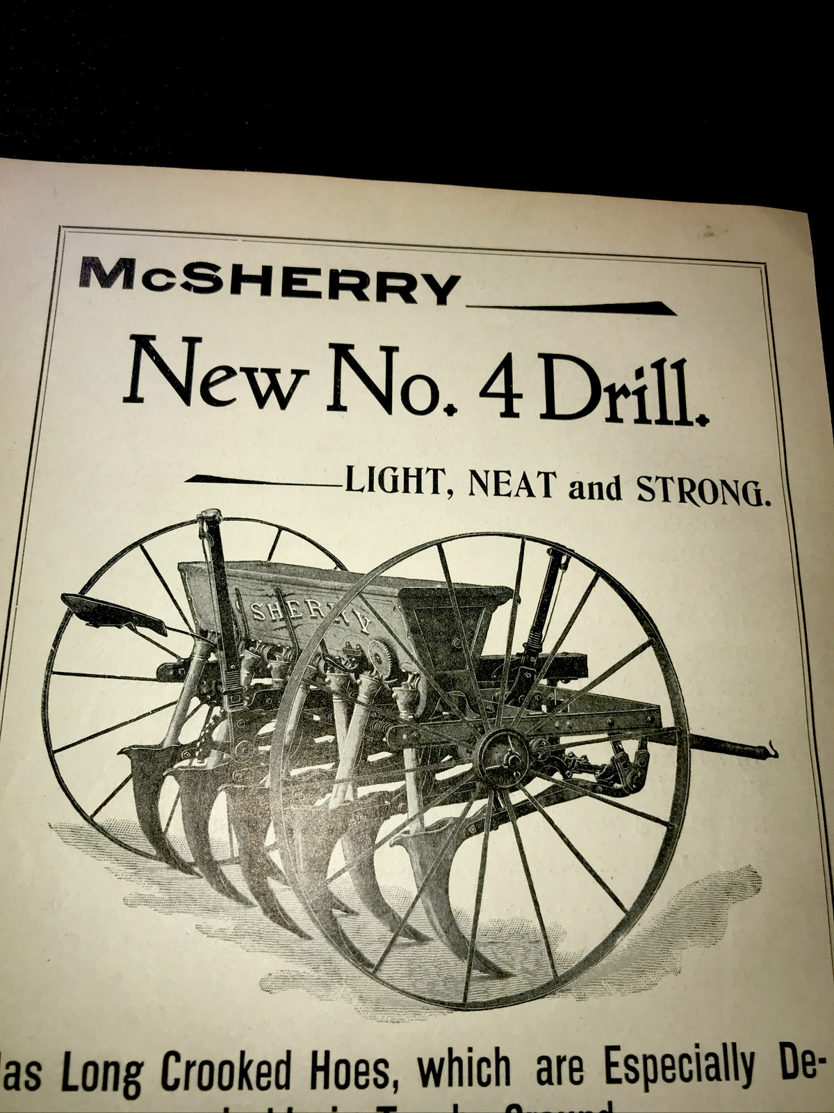 1898 McSherry Kansas Moline Plow Co. Farm Advertising – Kansas City – Missouri
