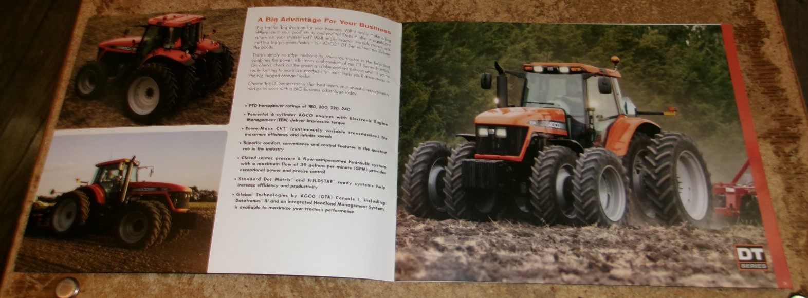 2005 agco DT series tractors brochure in nice shape used