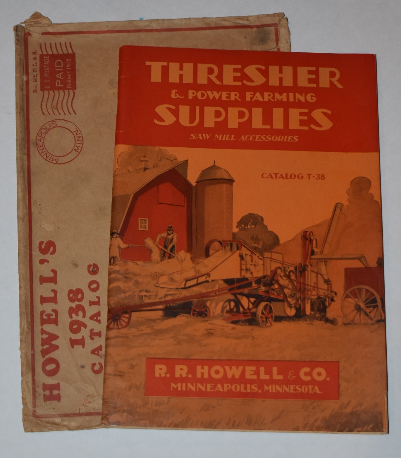 Vintage 1938 HOWELL & CO Minneapolis MN Farm Thresher Threshing Machine Catalog