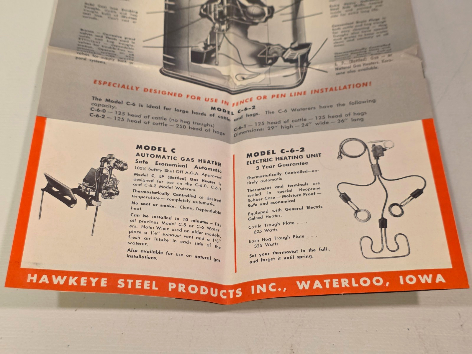 1950s Pride of the Farm Hog Livestock Automatic Water Feeder Brochure