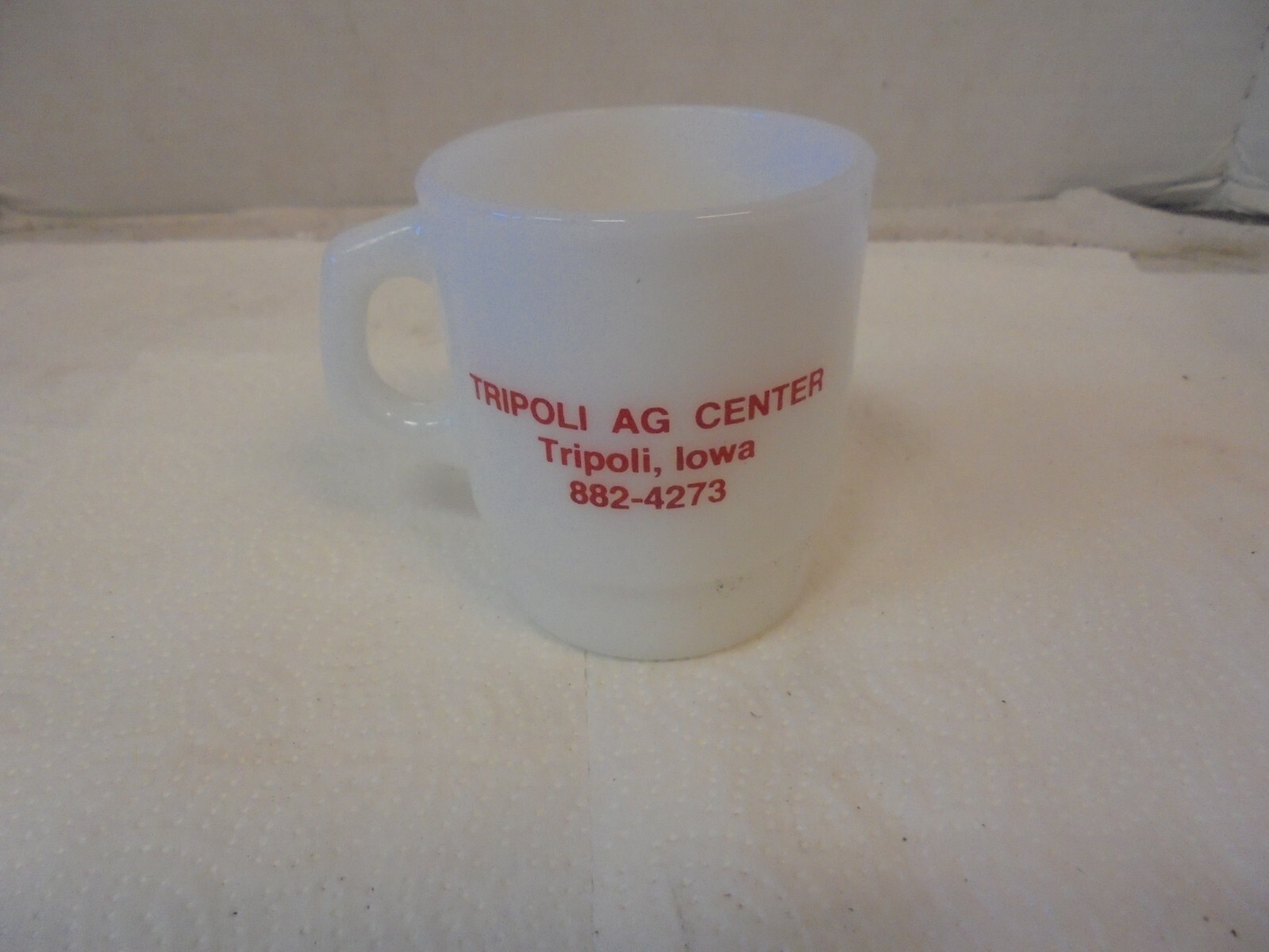white glass coffee mug tripoli ag center tripoli iowa oven proof