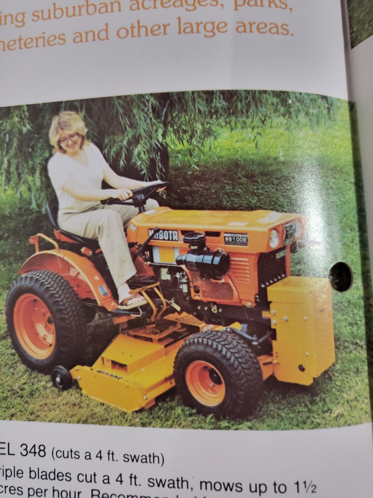 Vintage 1980s WOODS Rotary Mower BROCHURE Belly & Rear mount Lawn Mowers tractor