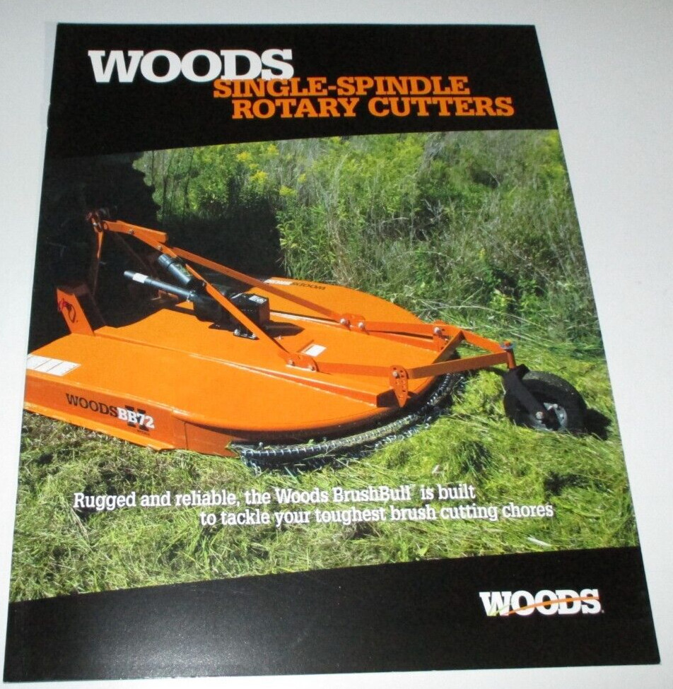 *Woods Single-Spindle Rotary Cutter Mower Sales Brochure RC3.5 thru BB8400X 8/15