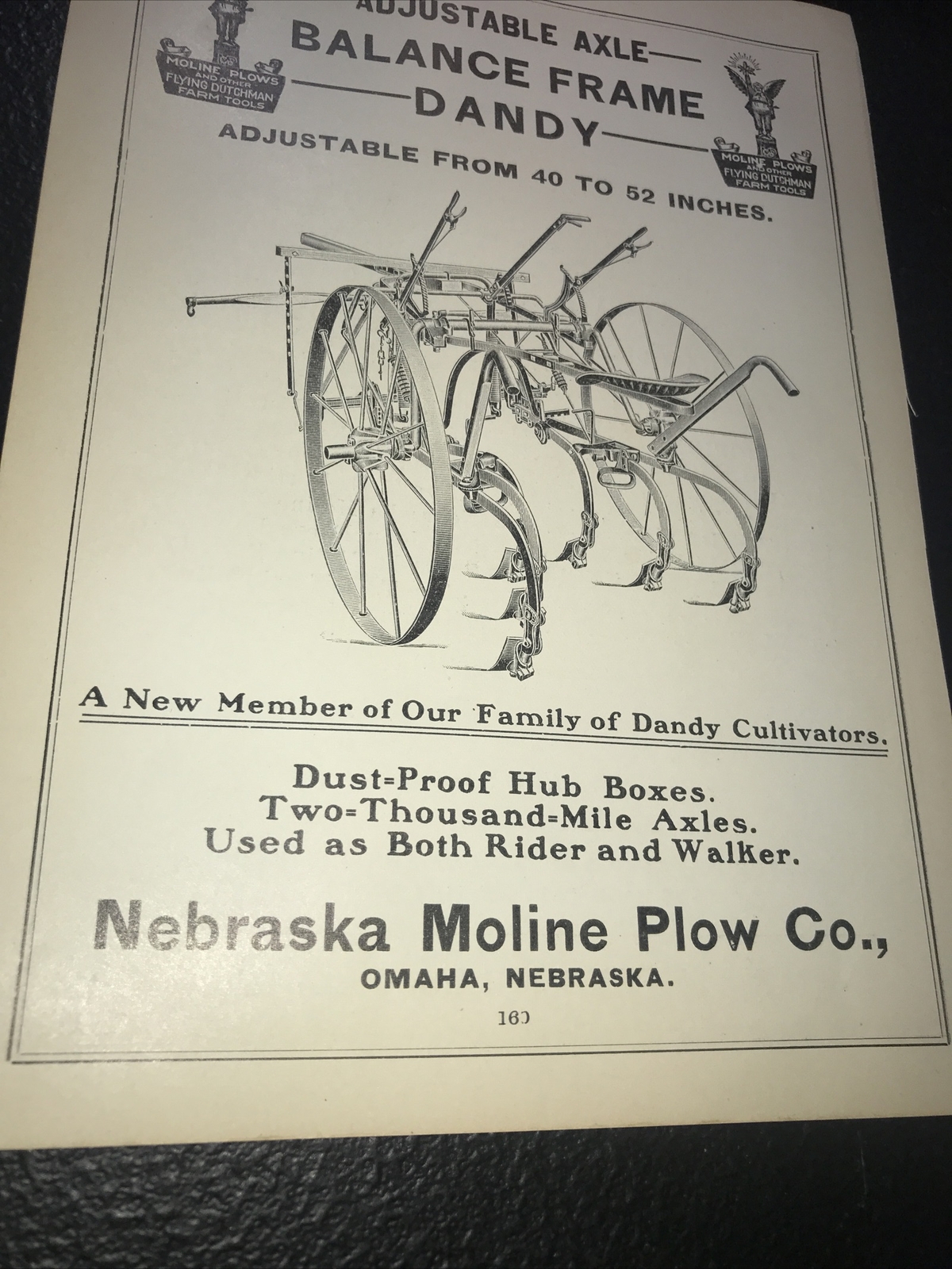 ORIGINAL 1905 Nebraska Moline Plow Co. – Omaha – Nebraska – Farm Advertising