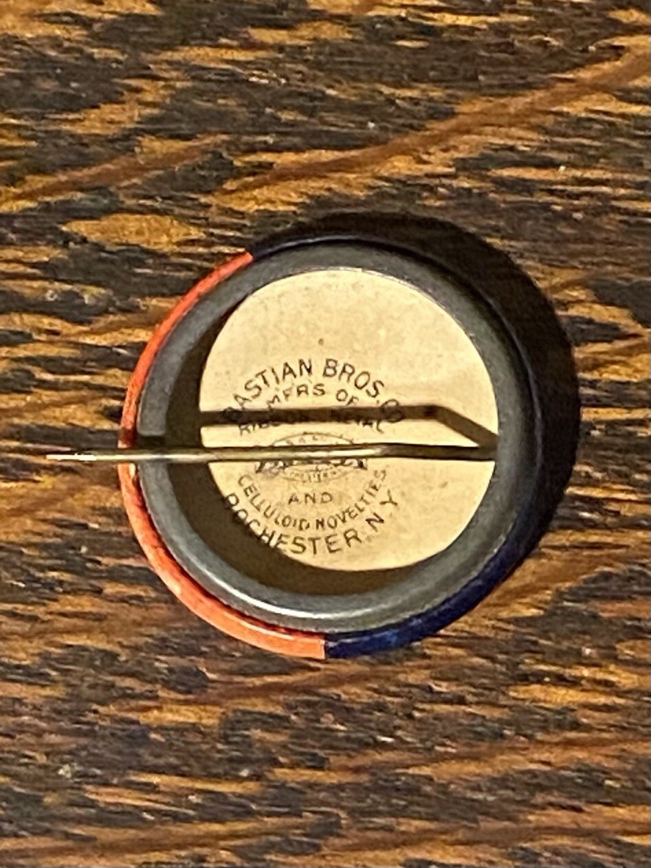 7/8” Lion Tractor Celluloid Pinback Minneapolis Plow Implement