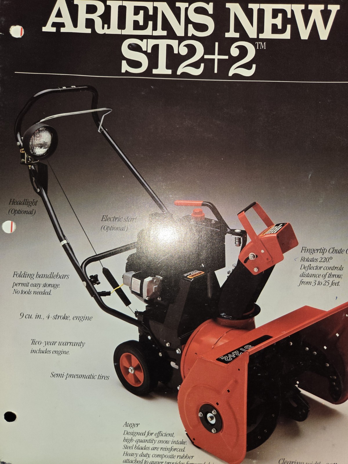 8 VINTAGE ARIENS DEALERSHIP ADVERTISING BROCHURES TRACTORS SNO-THROS