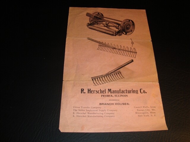 Circa 1900 Herschel Manufacturing Factory Scene Flyer, Peoria, Illinois