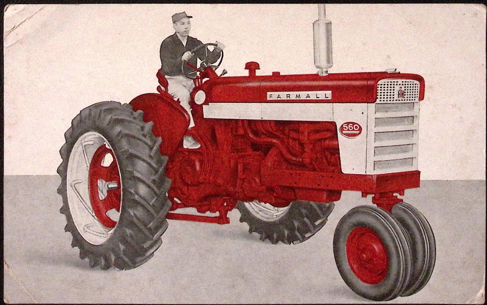 1958 Farmall 560 Tractor Oversized 5 x 8&Prime; Advertising Postcard