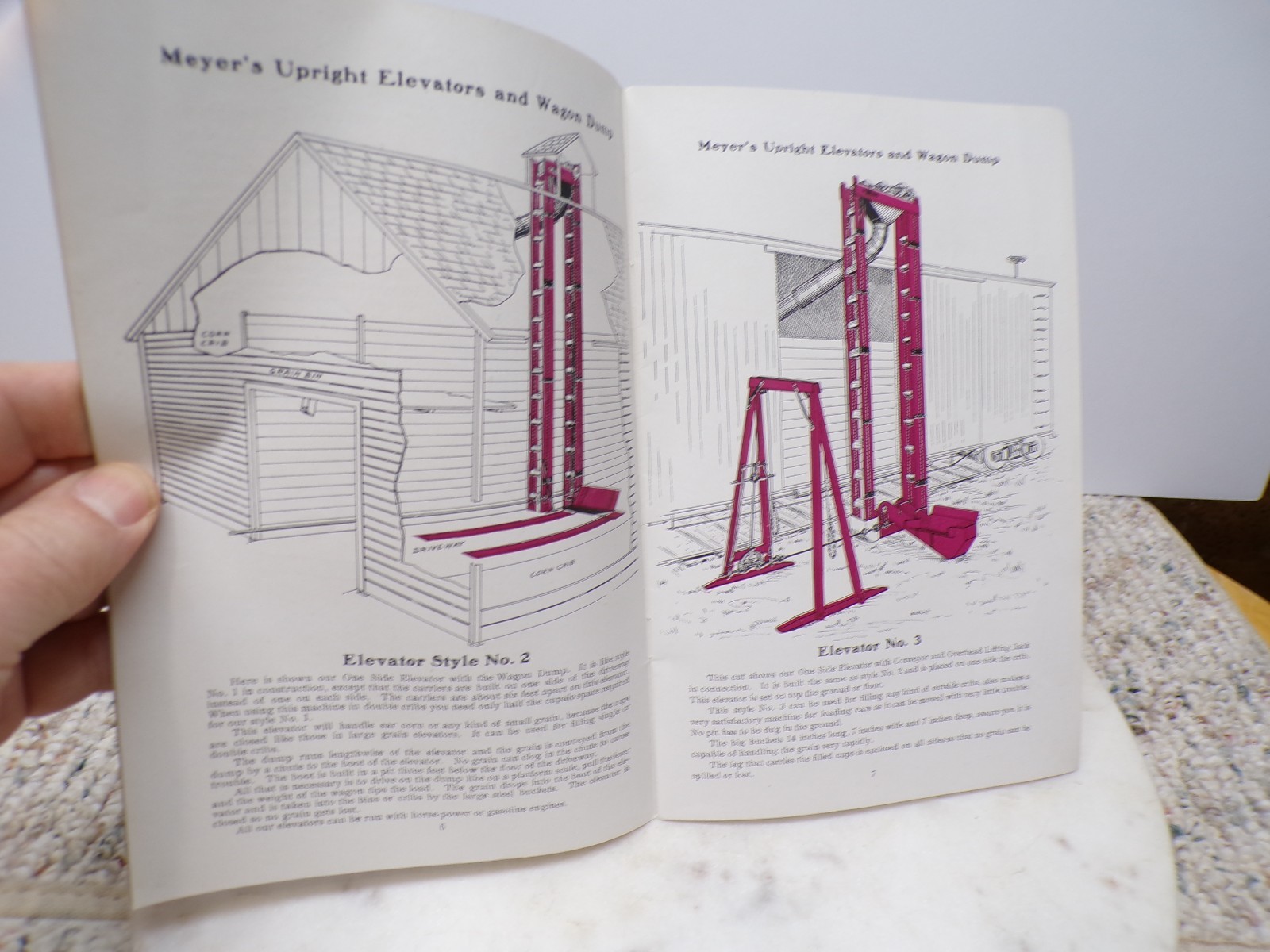1912 Meyer&rsquo;s Upright stationary Elevators-Gas Engines Catalog-Prices Morton ILL