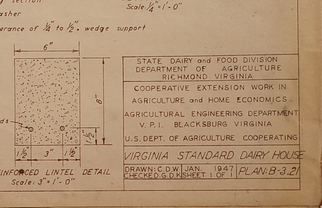 1940&prime;-50&rsquo;s Dairy Barn And Dairy Houses Actual Blue Prints 2 Houses & Both Barn