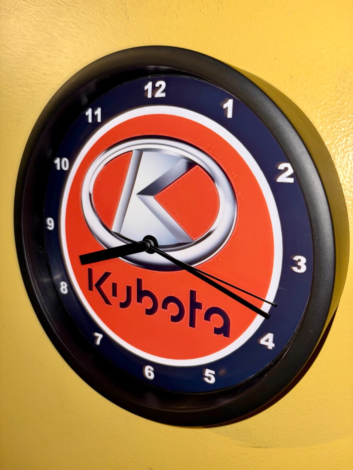 Kubota Farm Tractor New Logo Barn Garage Man Cave Bar Clock Retro Sign