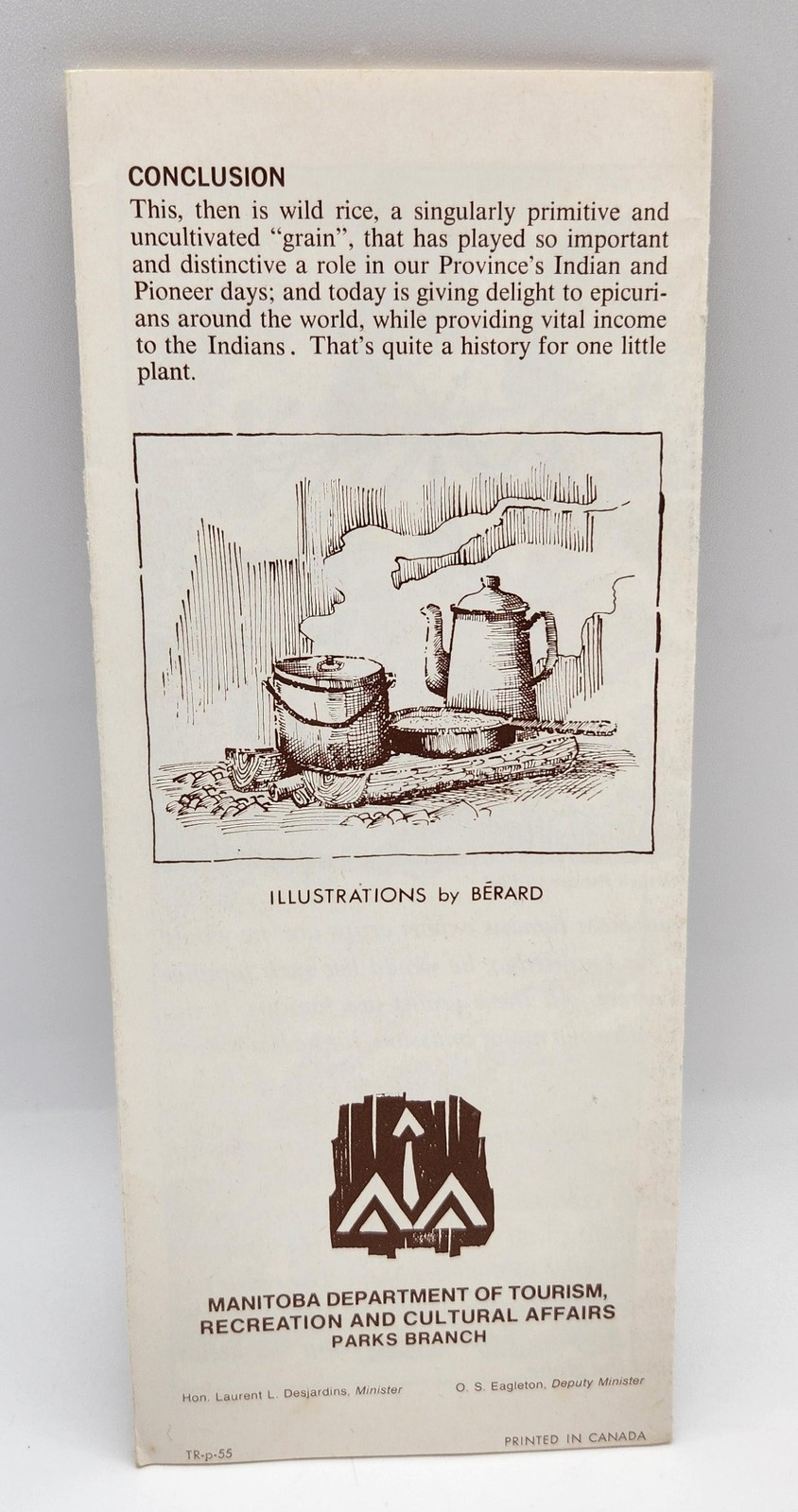 Unknown Crop Wild Rice Manitoba Heritage Cultural Affairs History Canada Food
