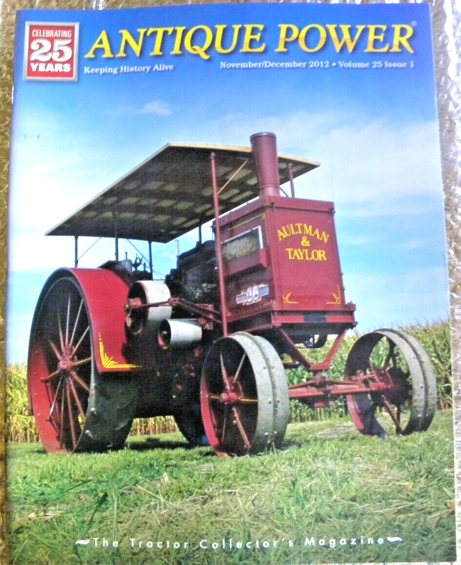 ANTIQUE POWER Magazine November December 2012 Aultman & Tayler Tractor Cover