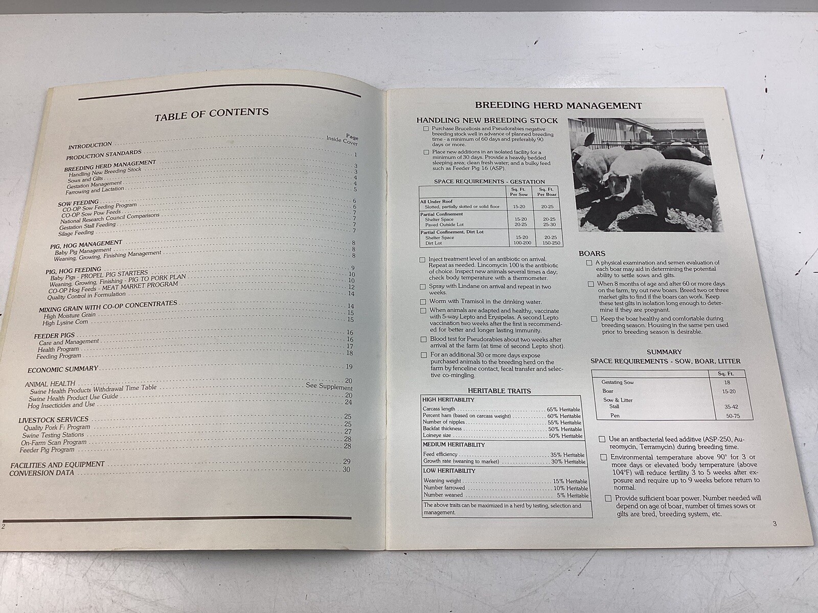 CO-OP Meat Market Program for Hog Production, Vintage Program Guide