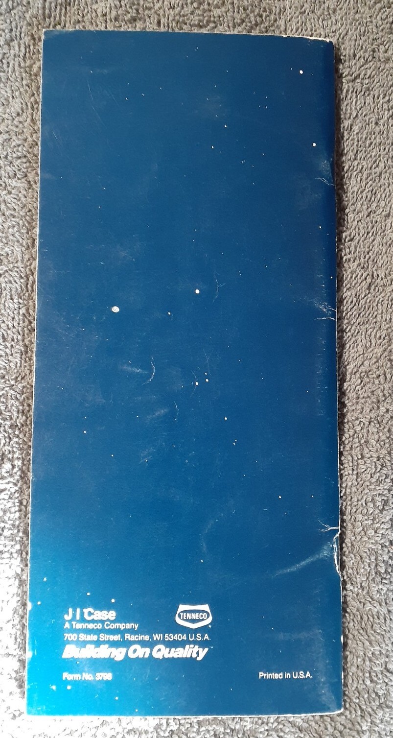 J I Case Historical Summary Booklet