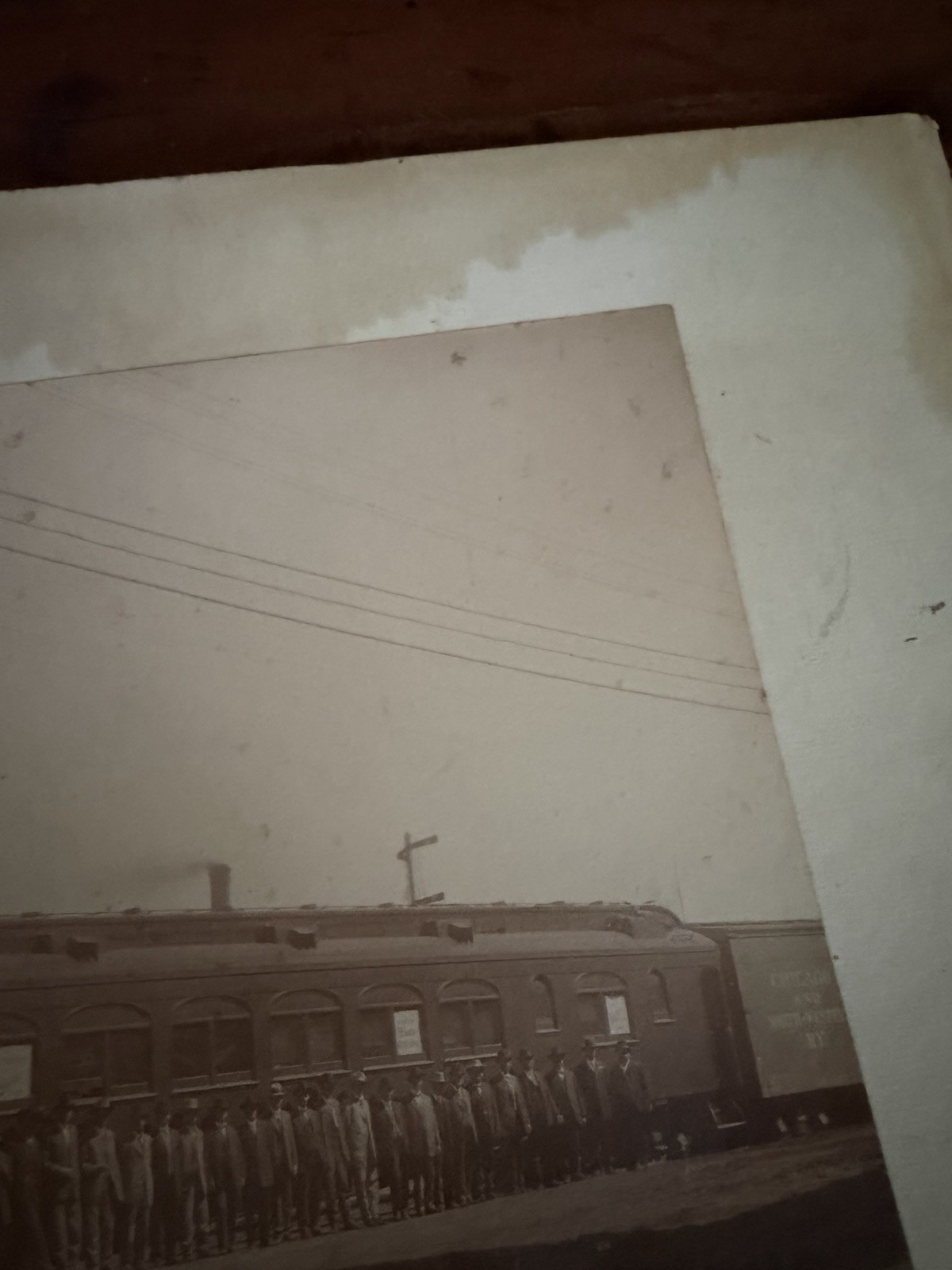 Antique Sattley Excursion Train Photo Texas Farm Machinery Dealers Racine WI