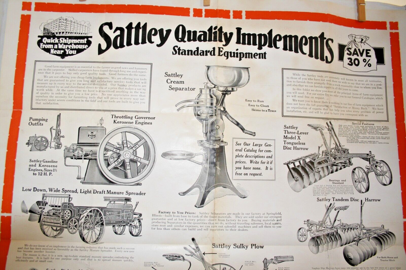 MONTGOMERY WARD FARM EQUIPMENT 1900