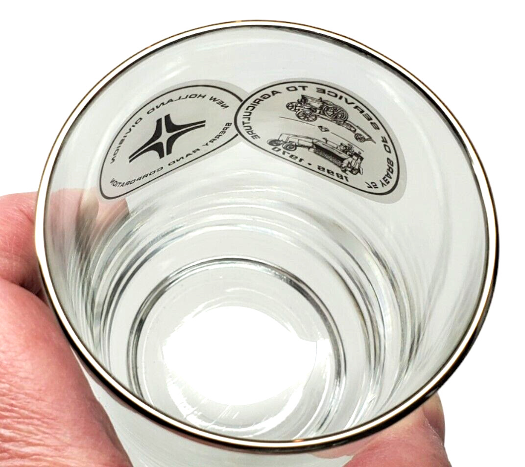 Sperry Rand New Holland 75 Years of Service to Agriculture Glass(es) 1895-1970