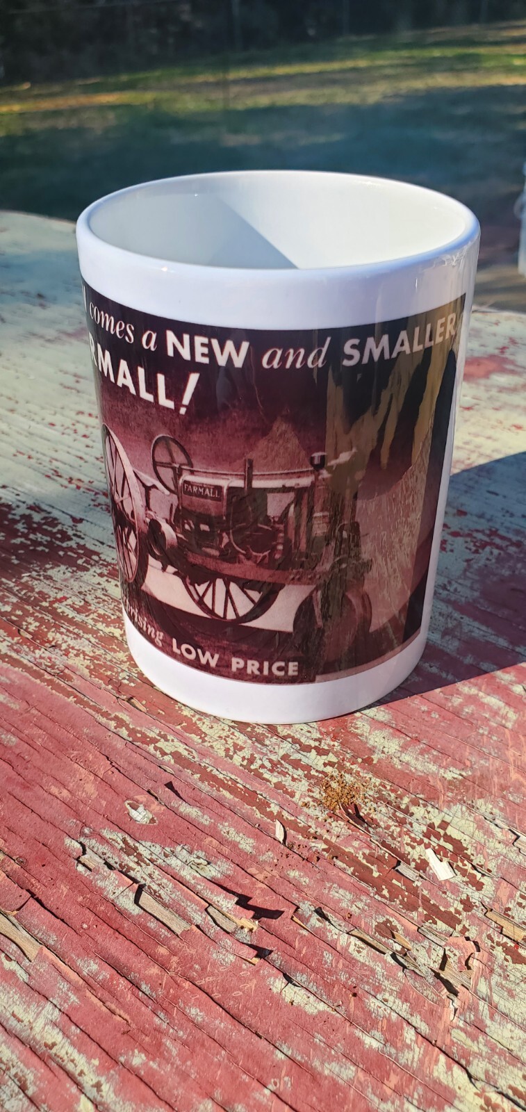 Farmall Tractor F 12 Advertisement 15 Ounce Sublimated Coffee Mug