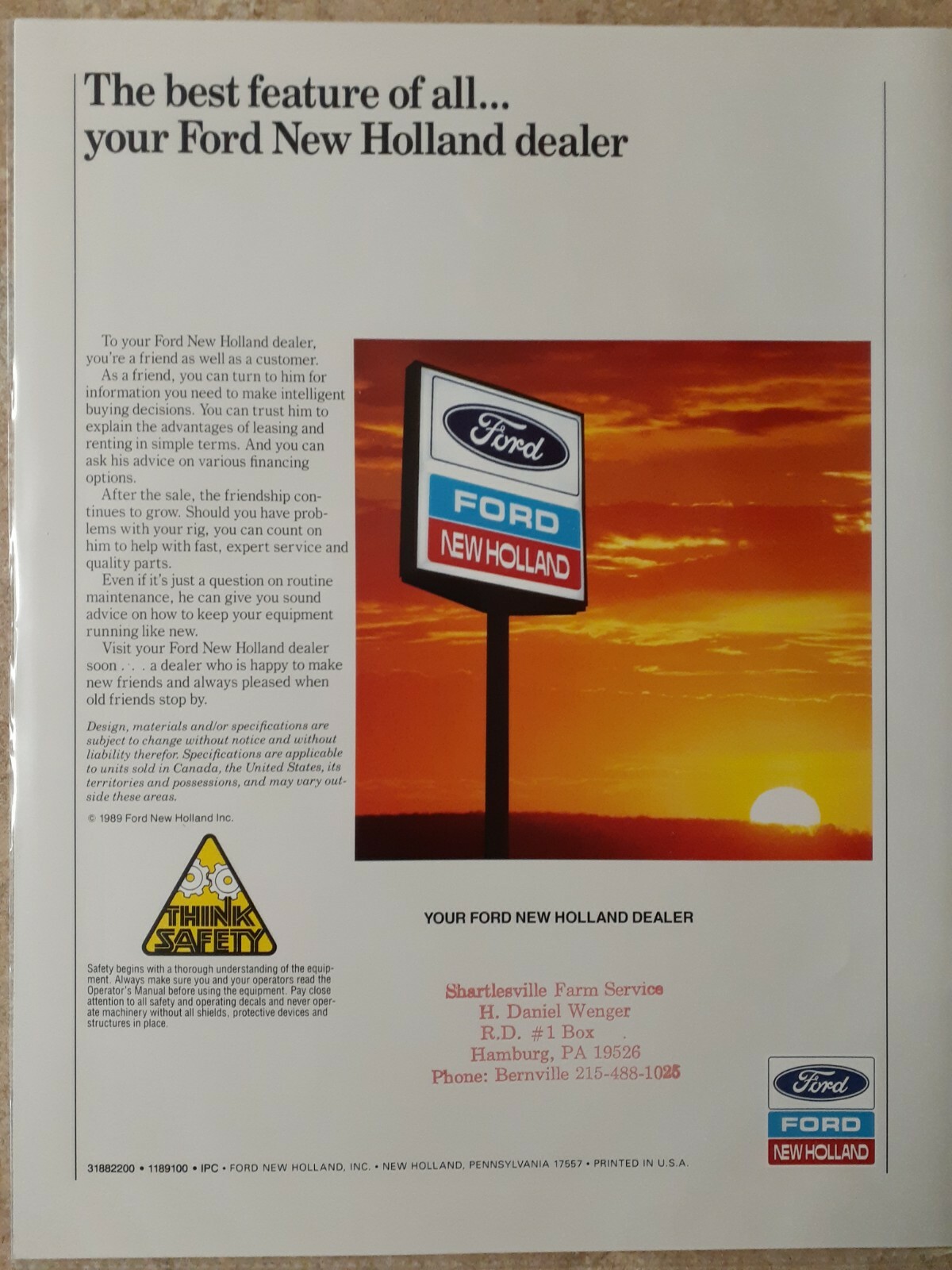 FORD NEW HOLLAND Construction Equipment Buyer&rsquo;s Guide Brochure