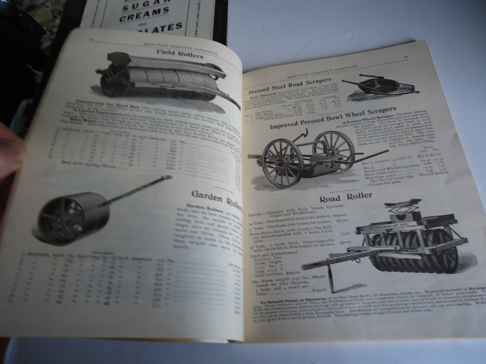 Antique Catalog 1908 Ames Plow Co Boston farm machines Wagons Lawn Mowers 118pgs