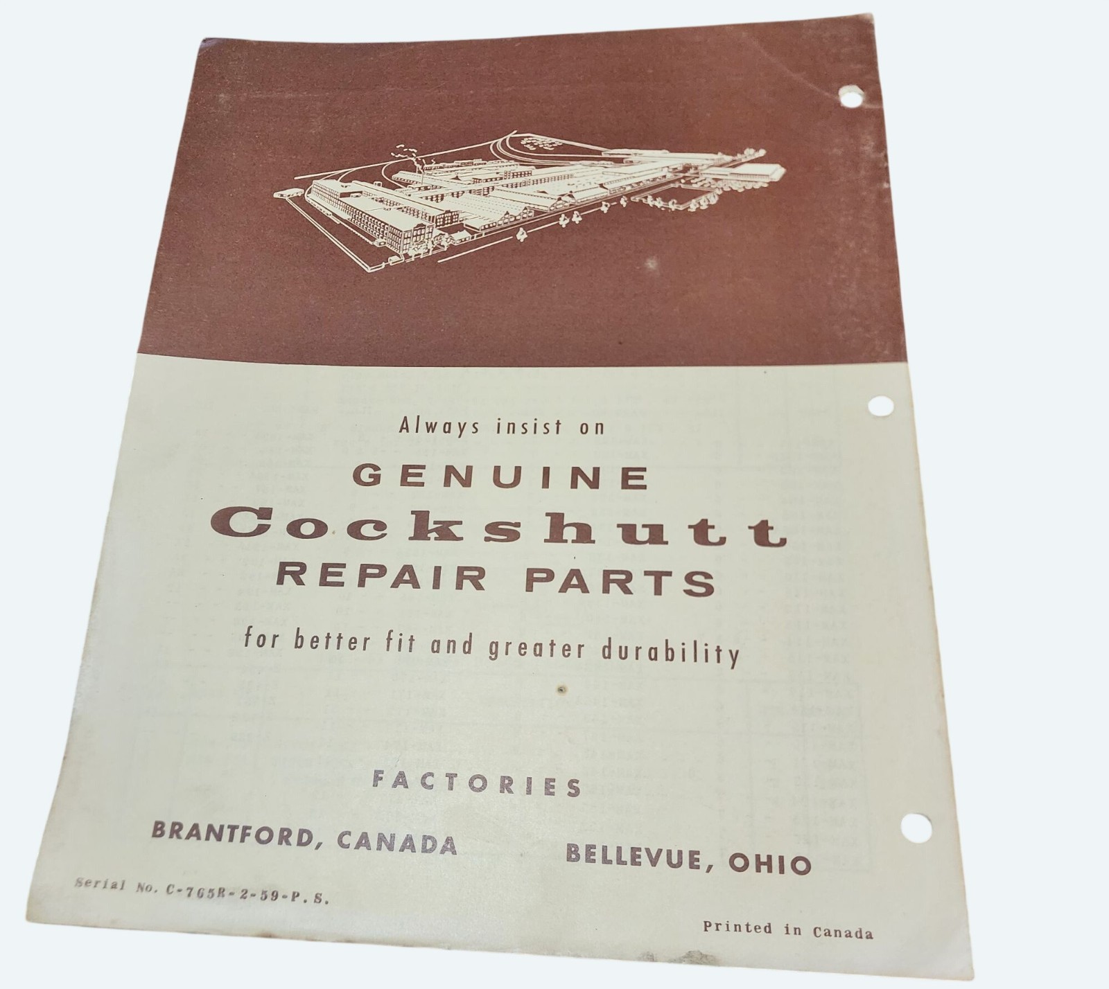 Cockshutt 277 Cultivator Owner Manual Farm Equipment Vintage 1959