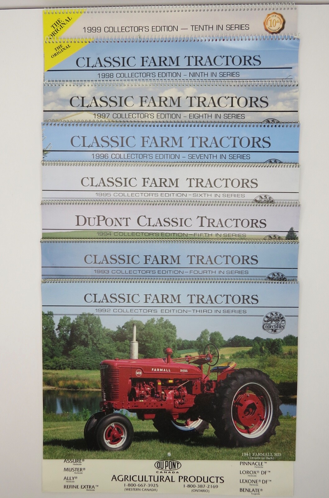 26 Classic Farm Tractors Calendars 3rd-28th Collector&rsquo;s Edition 1992-2017 DuPont