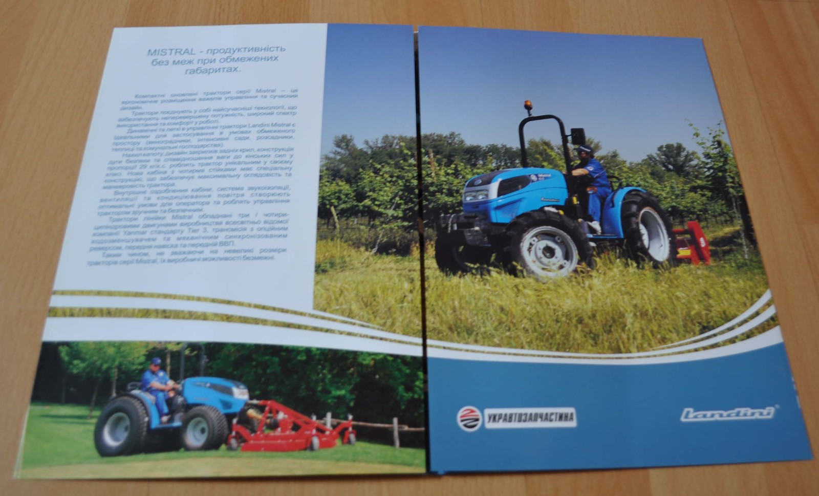 Landini Mistral Tractor Agriculture Brochure Prospekt