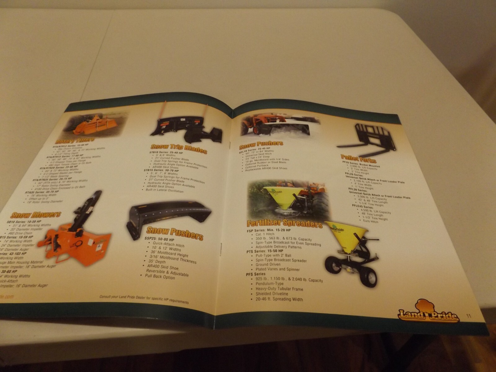 LAND PRIDE L TRACTOR PERFORMANCE MATCHED IMPLEMENTS, 9/1/16