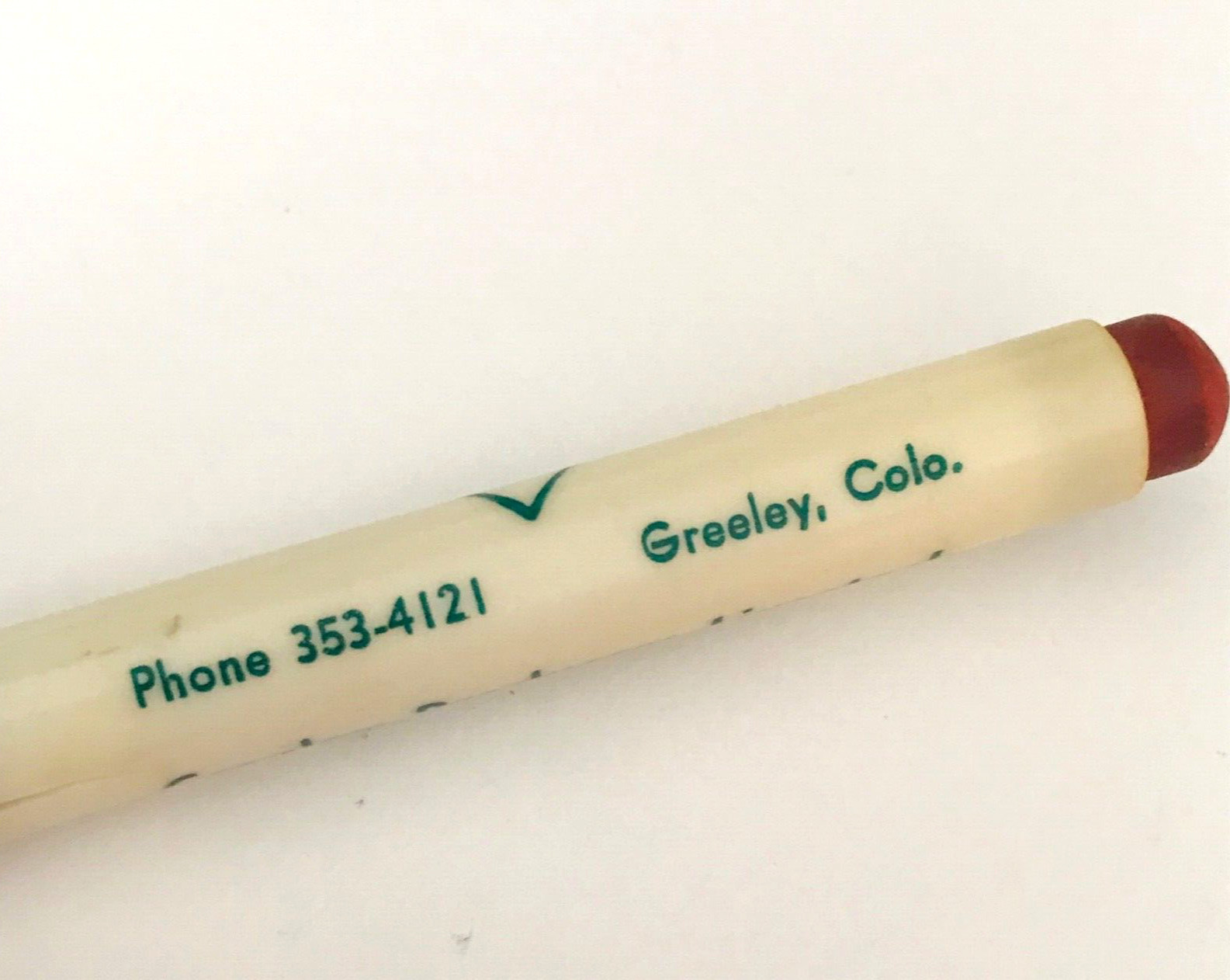 1930-1950 GREELEY Producers Livestock Bullet Pencil Greeley CO